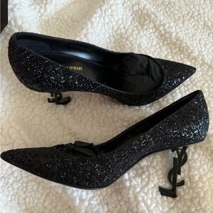 YSL Opyum Heels Black